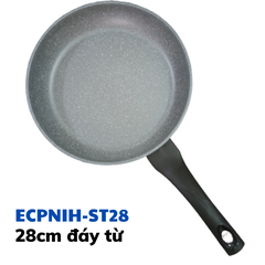 Chảo đá 28cm bếp từ 5 lớp siêu bền Ecoramic ECPNIH-ST28