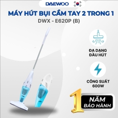 Máy hút bụi 2 trong 1 Daewoo DWX-E620P (Pink) DWX-E620P (blue) công suất 600W mạnh mẽ, chuyển đổi linh hoạt 2 chế độ, bảo hành 1 năm