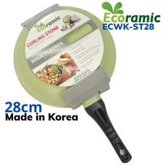 Chảo đá sâu lòng cao cấp 28cm 5 lớp siêu bền Ecoramic ECWK-ST28 Made in Korea