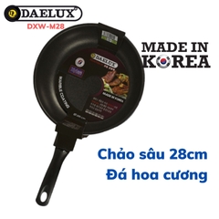 Chảo đá hoa cương sâu lòng chống dính 28cm Daelux DXW-M28 tỏa nhiệt đều