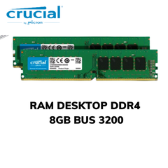 Bộ nhớ RAM Desktop Crucial DDR4 8GB Bus 3200MHz CL22 1.2V
