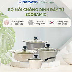 Bộ 4 Nồi Chống Dính MPSIH4 Đáy Từ Ecoramic
