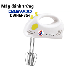 Máy đánh trứng DAEWOO DWHM-354 công suất 150W kèm 4 que đánh inox, bảo hành 1 năm