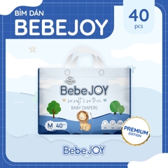 BebeJOY Premium - Bỉm dán - Size M - 6-11kg - 40 miếng