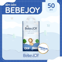 BebeJOY Premium - Bỉm dán - Size NB - <5kg - 50 miếng