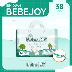 BebeJOY Premium - Bỉm quần - Size M - 6-11kg - 38 miếng