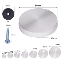 Nắp chụp gương che đầu vít inox 304 nhiều kích thước