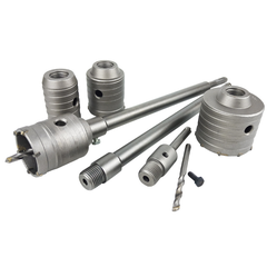 Mũi khoan rút lõi tường bê tông tường gạch tạ lỗ lắp điều hòa đủ kích thước mũi 30mm-114mm chuôi cán 110-200-300mm