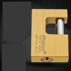 Ổ Khóa Đồng Ople Cầu Ngang Khóa Bằng Chìa 3 Chìa Vuông Điện Tử (Hàng Chính Hãng)