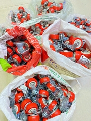 Bánh xe đẩy (đỏ trắng)