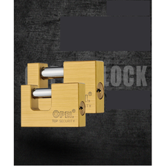 Ổ Khóa Đồng Ople Cầu Ngang Khóa Bằng Chìa 3 Chìa Vuông Điện Tử (Hàng Chính Hãng)