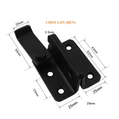 Chốt khóa cài cửa inox, chốt cửa an toàn thanh gạt trái gạt phải
