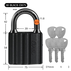 Ổ Khóa Opel Đen Có Ron Chống Nước Khóa Bấm 3-5 Chìa Bầu (Hàng Chính Hãng)