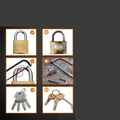 Ổ Khóa Đồng Opel Khóa Bấm 4 Chìa Vuông Điện Tử (Hàng Chính Hãng)