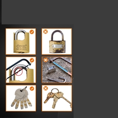 Ổ KHÓA CHỐNG CẮT OPEL (ĐỒNG, 5 CHÌA ĐIỆN TỬ)