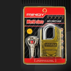 Ổ KHÓA MINDY (THÉP, 4 CHÌA TRÒN)