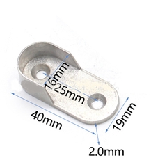 Bát treo thanh nhôm oval bát đỡ thanh treo quần áo