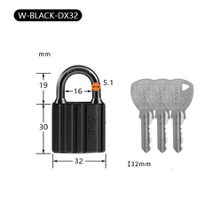 Ổ Khóa Opel Đen Có Ron Chống Nước Khóa Bấm 3-5 Chìa Bầu (Hàng Chính Hãng)