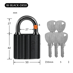 Ổ Khóa Opel Đen Có Ron Chống Nước Khóa Bấm 3-5 Chìa Bầu (Hàng Chính Hãng)