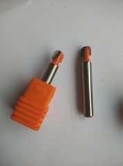 Mũi phay alu mũi soi gỗ quả đào mũi đào tròn Đỏ lưỡi phay rãnh cốt nhỏ 6.35mm