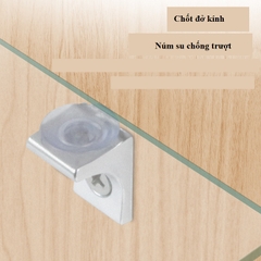Chốt đỡ kính,  Đỡ kệ tiện dụng , Ke đỡ kính (ke số 7) bịch 10 cái