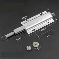 Dụng Cụ Nhấn Mở Tủ Hít Cánh Tủ Nam Châm Inox,Chốt Nút Hít Nam Châm Nhấn Nhả Mở Cửa