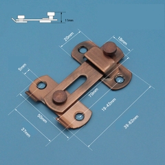 Chốt khóa cửa inox của lùa cửa đẩy 90 độ - 180 độ