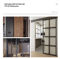 Bộ bánh xe treo cửa lùa cửa trượt nhôm gỗ sắt