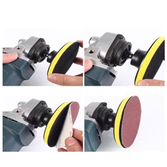 Đế dán chà nhám đĩa nhựa đế vàng ( kích thước từ 100mm đến 180mm)