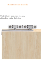 Bộ bánh xe treo cửa lùa cửa trượt nhôm gỗ sắt