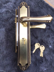 KHÓA TAY GẠT HỢP KIM ROBER (MẠ ĐỒNG RÊU)