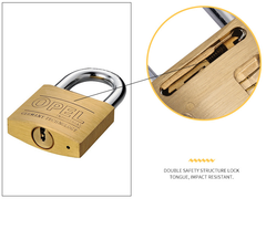 Ổ Khóa Đồng Opel Khóa Bấm 4 Chìa Vuông Điện Tử (Hàng Chính Hãng)