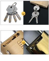 Ổ Khóa Đồng Opel Khóa Bấm 4 Chìa Vuông Điện Tử (Hàng Chính Hãng)