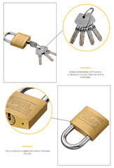 Ổ Khóa Đồng Opel Khóa Bấm 4 Chìa Vuông Điện Tử (Hàng Chính Hãng)