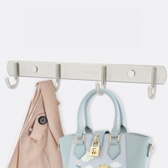 Móc treo tường inox móc treo quần áo gắn tường móc treo đồ inox từ 6 đến 10 móc
