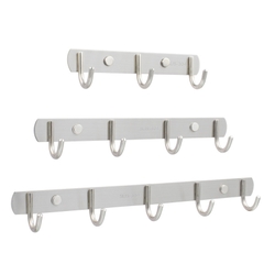 Móc treo tường inox móc treo quần áo gắn tường móc treo đồ inox từ 6 đến 10 móc