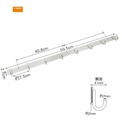 Móc treo tường inox móc treo quần áo gắn tường móc treo đồ inox từ 6 đến 10 móc