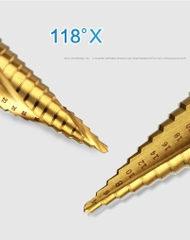 MŨI KHOAN BẬC MŨI KHOAN THÁP XOẮN/THẲNG