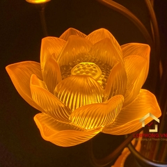 Đèn Thờ Hoa Sen Bình Lưu Ly 13 bông cao 126cm