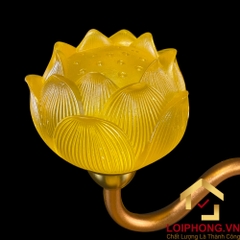 Đèn Thờ Hoa Sen Thủy Lưu Ly thân cổ 19 bông cao 82cm