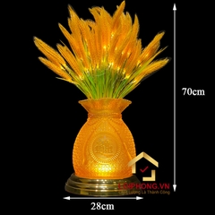 Đèn Bình Bông Lúa Chiêu Tài Thịnh Vượng Bằng Thủy Lưu Ly cao 50cm,60cm,70cm (giá 1 chiếc)