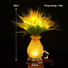 Đèn Bình Bông Lúa Chiêu Tài Thịnh Vượng Bằng Thủy Lưu Ly cao 50cm,60cm,70cm (giá 1 chiếc)