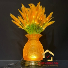 Đèn Bình Bông Lúa Chiêu Tài Thịnh Vượng Bằng Thủy Lưu Ly cao 50cm,60cm,70cm (giá 1 chiếc)