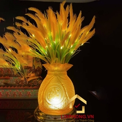 Đèn Bình Bông Lúa Chiêu Tài Thịnh Vượng Bằng Thủy Lưu Ly cao 50cm,60cm,70cm (giá 1 chiếc)