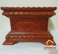 Đôn gỗ hương hoa sen 30x30 cm cao 20 cm