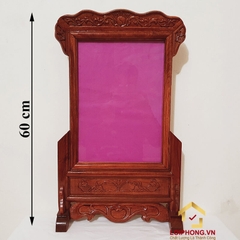 Khung ảnh thờ đẹp bằng gỗ hương kích thước 25x35 cm