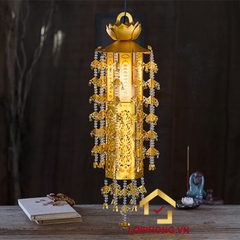 Đèn Lọng Treo Bằng Hợp Kim Mạ Vàng cao từ 70cm - 205cm