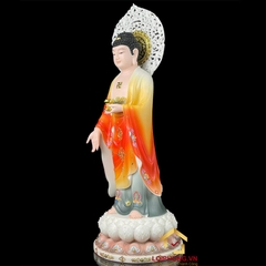 Tượng Phật A Di Đà đứng có lá đề cao 48-90cm