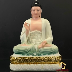 Bộ Tượng thất phật Dược Sư bảy thế tay bằng bột đá cao 48 cm