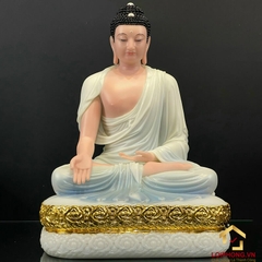 Bộ Tượng thất phật Dược Sư bảy thế tay bằng bột đá cao 48 cm
